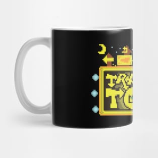 Traverse Town Logo Pixel Art Mug